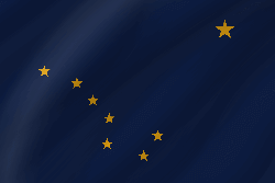 Vlag van Alaska - Golf