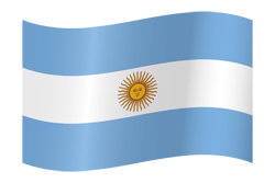 Flagge von Argentinien - Winken