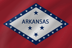 Flagge von Arkansas - Welle