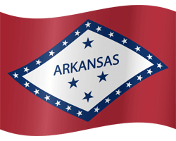 Vlag van Arkansas - Golvend