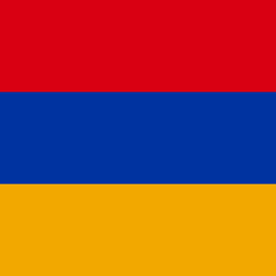 Flagge von Armenien - Quadrat