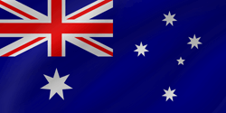 Drapeau de l'Australie - Vague