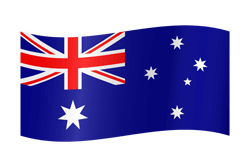 Vlag van Australië - Golvend