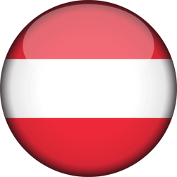 Vlag van Oostenrijk - 3D Rond