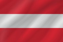 Flagge von Österreich - Welle