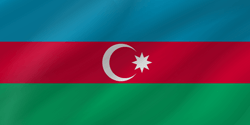 Drapeau de l'Azerbaïdjan - Vague