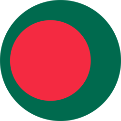 Vlag van Bangladesh - Rond