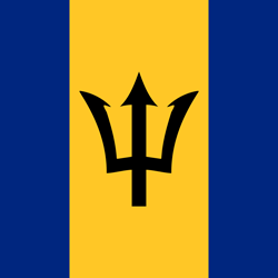 Barbados flag clipart