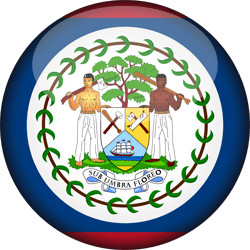 Flag of Belize - 3D Round