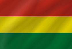 Flagge von Bolivien - Welle