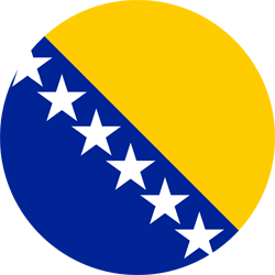 Drapeau de la Bosnie-Herzégovine - Rond