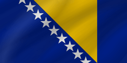 Flagge von Bosnien und Herzegowina - Welle