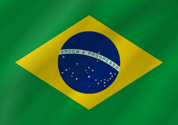 Vlag van Brazilië - Golf