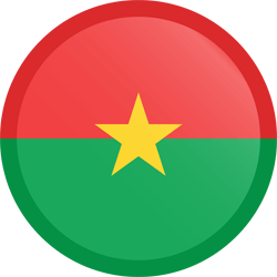 Vlag van Burkina Faso - Knop Rond