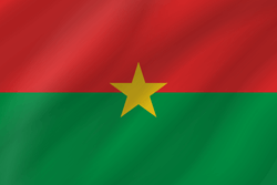 Flag of Burkina Faso - Wave