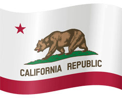 Vlag van Californië - Golvend