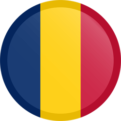 Flag of Chad - Button Round