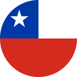 Drapeau du Chili - Rond