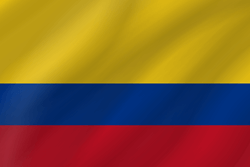 Vlag van Colombia - Golf