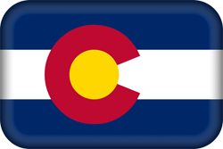 Flagge von Colorado - 3D