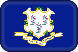 drapeau de Connecticut - 3D