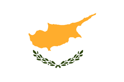 Vlag van Cyprus - vlag van de Republiek Cyprus - Origineel