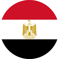 Drapeau de l'Égypte - Rond