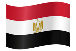 Flag of Egypt - Waving