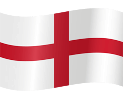 Vlag van Engeland - Golvend