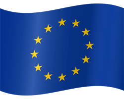 Vlag van Europa - Golvend