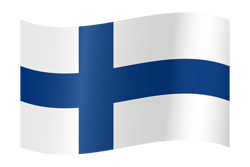 Flagge von Finnland - Winken