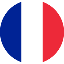 Drapeau de la France - Rond