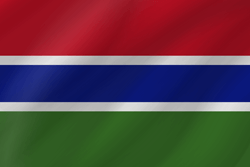 Vlag van Gambia - Golf