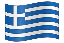 Drapeau de la Grèce - Ondulation