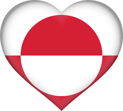 Flag of Greenland - Heart 3D