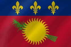 Flag of Guadeloupe - Wave