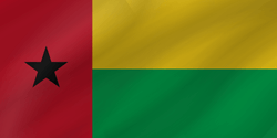 Flagge von Guinea-Bissau - Welle