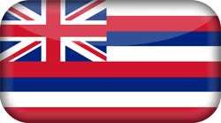 Flagge von Hawaii - 3D