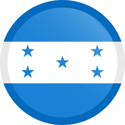 Drapeau du Honduras - Bouton Rond