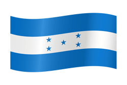 Flagge von Honduras - Winken