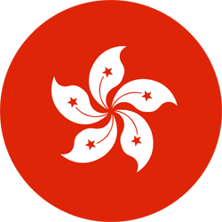 Drapeau de Hong Kong - Rond