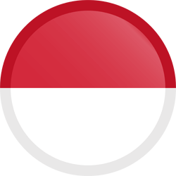 Vlag van Indonesië - Knop Rond