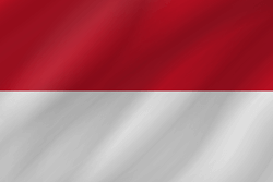 Vlag van Indonesië - Golf