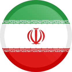 Vlag van Iran - Knop Rond