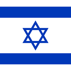 Drapeau de l'Israel - Carré