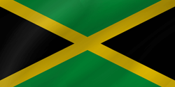 Vlag van Jamaica - Golf