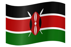 Flag of Kenya - Waving