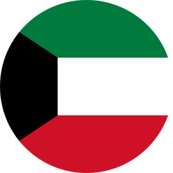 Flagge von Kuwait - Kreis