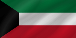 Flagge von Kuwait - Welle