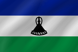 Flag of Lesotho - Wave